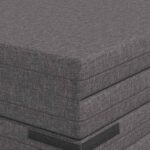 vidaXL Skladacia pohovka na spaní 140 x 67 x 45 cm Svetlosivá – Obrázok 7