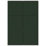 vidaXL Skladacia pohovka na spaní 140 x 67 x 45 cm Tmavozelená – Obrázok 6