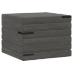 vidaXL Skladacia pohovka na spaní 140 x 67 x 45 cm Tmavosivá – Obrázok 4