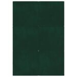 vidaXL Skladacia pohovka na spaní 140 x 67 x 45 cm Tmavozelená – Obrázok 6
