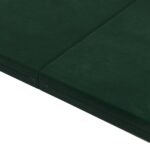 vidaXL Skladacia pohovka na spaní 140 x 67 x 45 cm Tmavozelená – Obrázok 8