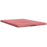 vidaXL Skladacia pohovka na spaní 140 x 67 x 45 cm Ružová – Obrázok 3