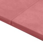 vidaXL Skladacia pohovka na spaní 140 x 67 x 45 cm Ružová – Obrázok 8