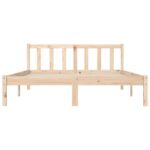 vidaXL Rám postele Prírodná 152 x 203 cm Masívne borovicové drevo – Obrázok 4