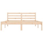 vidaXL Rám postele s čelnou doskou Prírodná 208,5 x 157,5 x 69,5 cm – Obrázok 4