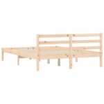 vidaXL Rám postele s čelnou doskou Prírodná 208,5 x 157,5 x 69,5 cm – Obrázok 6