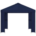 vidaXL Altánok 3 x 3 m Modrá Polyester a oceľ 190 gsm – Obrázok 4