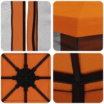 vidaXL Záhradný altánok so bočnými stenami 3 x 3 m Oranžová – Obrázok 7
