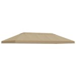 vidaXL Kryt na altánkovú strechu 6 x 3 m Béžová Polyester 190 – Obrázok 2