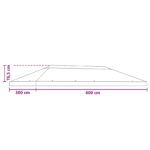 vidaXL Kryt na altánkovú strechu 6 x 3 m Béžová Polyester 190 – Obrázok 7