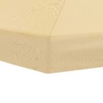 vidaXL Kryt na altánkovú strechu 6 x 3 m Krémová Polyester 190 – Obrázok 5