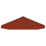 vidaXL Kryt na altánkovú strechu 6 x 3 m Tehlová Polyester 190 – Obrázok 4