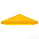 vidaXL Kryt na altánkovú strechu 6 x 3 m Žltá Polyester 190 – Obrázok 4