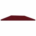 vidaXL Kryt na altánkovú strechu 6 x 3 m Vínovo červená Polyester 190 – Obrázok 2