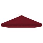 vidaXL Kryt na altánkovú strechu 6 x 3 m Vínovo červená Polyester 190 – Obrázok 4