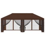 vidaXL Kryt altánku s bočnými stenami 6 x 3 m Hnedá Polyester 190 – Obrázok 5