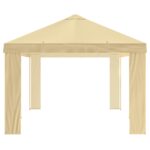 vidaXL Záhradný altánkový kryt 6 x 3 m Krémová Polyester 190 gsm – Obrázok 4