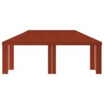 vidaXL Záhradný altánkový kryt 6 x 3 m Tehlová Polyester 190 gsm – Obrázok 3