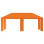vidaXL Záhradný altánkový kryt 6 x 3 m Oranžová Polyester 190 gsm – Obrázok 3