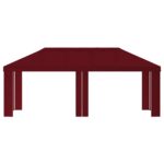 vidaXL Záhradný altánkový kryt 6 x 3 m Vínovo červená Polyester – Obrázok 3