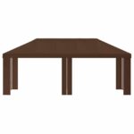 vidaXL Záhradný altánkový kryt 6 x 3 m Hnedá Polyester 190 gsm – Obrázok 3