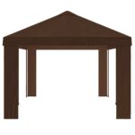 vidaXL Záhradný altánkový kryt 6 x 3 m Hnedá Polyester 190 gsm – Obrázok 4