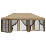 vidaXL Kryt altánku s bočnými stenami Béžová 600,5 x 300,5 cm – Obrázok 2