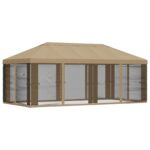 vidaXL Kryt altánku s bočnými stenami Béžová 600,5 x 300,5 cm – Obrázok 3