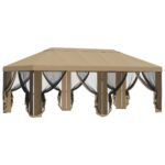 vidaXL Kryt altánku s bočnými stenami Béžová 600,5 x 300,5 cm – Obrázok 4