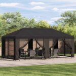 vidaXL Kryt altánku s bočnými stenami Antracitová 600,5 x 300,5 cm
