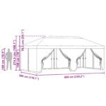 vidaXL Kryt altánku s bočnými stenami Tehlová 600,5 x 300,5 cm – Obrázok 10