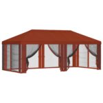 vidaXL Kryt altánku s bočnými stenami Tehlová 600,5 x 300,5 cm – Obrázok 2
