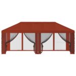 vidaXL Kryt altánku s bočnými stenami Tehlová 600,5 x 300,5 cm – Obrázok 5