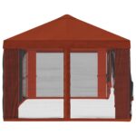 vidaXL Kryt altánku s bočnými stenami Tehlová 600,5 x 300,5 cm – Obrázok 6