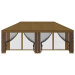 vidaXL Kryt altánku s bočnými stenami Sivohnedá 600,5 x 300,5 cm – Obrázok 5