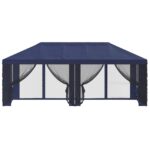 vidaXL Kryt altánku s bočnými stenami Modrá 600,5 x 300,5 cm Polyester – Obrázok 5