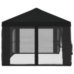 vidaXL Kryt altánku s bočnými stenami Čierna 600,5 x 300,5 cm – Obrázok 6