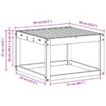 vidaXL Vonkajší taburet Pevné akáciové drevo Prírodná 59 x 59 x 37 cm – Obrázok 8