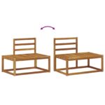 vidaXL Vonkajšia koncová pohovka 2 Kus Prírodná 182,5 x 63 x 73 cm – Obrázok 10