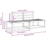 vidaXL Vonkajšia koncová pohovka 2 Kus Prírodná 182,5 x 63 x 73 cm – Obrázok 12