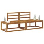 vidaXL Vonkajšia koncová pohovka 2 Kus Prírodná 182,5 x 63 x 73 cm – Obrázok 3