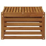 vidaXL Vonkajší stôl Pevné akáciové drevo Prírodná 59 x 59 x 37 cm – Obrázok 4