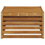 vidaXL Vonkajší stôl Pevné akáciové drevo Prírodná 59 x 59 x 37 cm – Obrázok 5