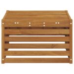 vidaXL Vonkajší taburet Pevné akáciové drevo Prírodná 59 x 59 x 37 cm – Obrázok 4