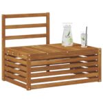 vidaXL Vonkajšia koncová pohovka Prírodná 91 x 63 x 73 cm – Obrázok 3