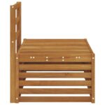 vidaXL Vonkajšia koncová pohovka Prírodná 91 x 63 x 73 cm – Obrázok 5