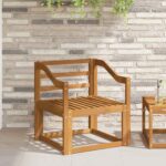 vidaXL Opierka 2 pcs Prírodná 59 x 4 x 73 cm Pevné akáciové drevo