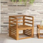 vidaXL Opierky rúk 2 pcs Hnedá 59 x 4 x 73 cm Kompozitné drevo