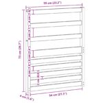 vidaXL Opierky rúk 2 pcs Hnedá 59 x 4 x 73 cm Kompozitné drevo – Obrázok 10