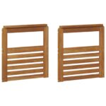 vidaXL Opierky rúk 2 pcs Hnedá 59 x 6 x 61 cm Kompozitné drevo – Obrázok 2